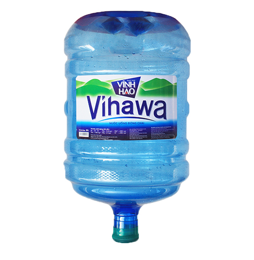Nước uống tinh khiết bình Vihawa 20l up có giá 45.000đ/ bình